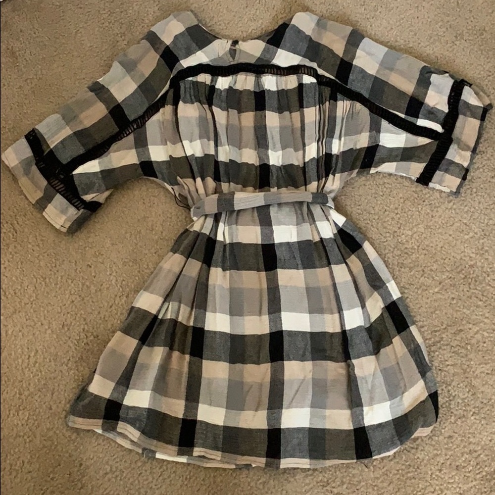 Anthropologie Maeve Plaid Kimono Dress - Picture 3 of 5
